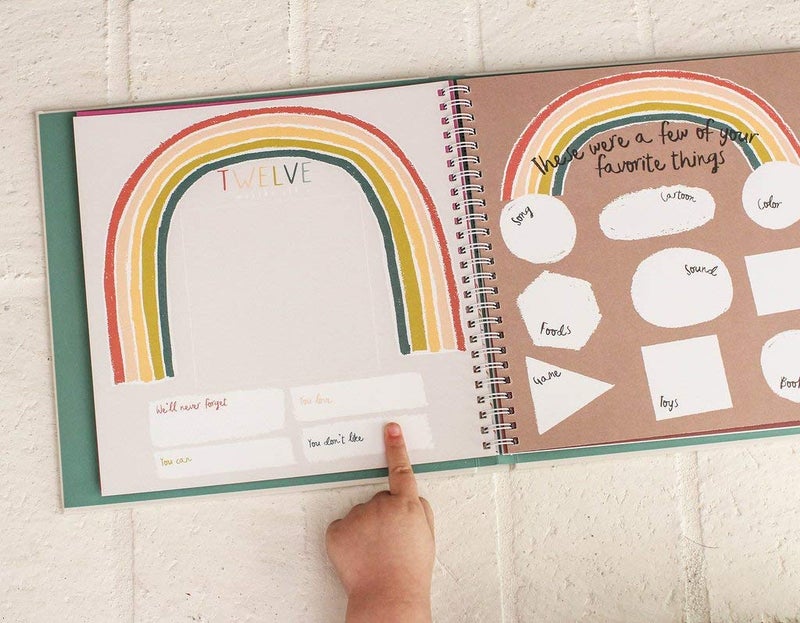 Lucy Darling Baby Memory Book - Little Rainbow | First 5 Years Journal & Photo Album | Gender-Neutral Milestone Keepsake for Baby Boy or Girl | New Mom Gift - Image 3